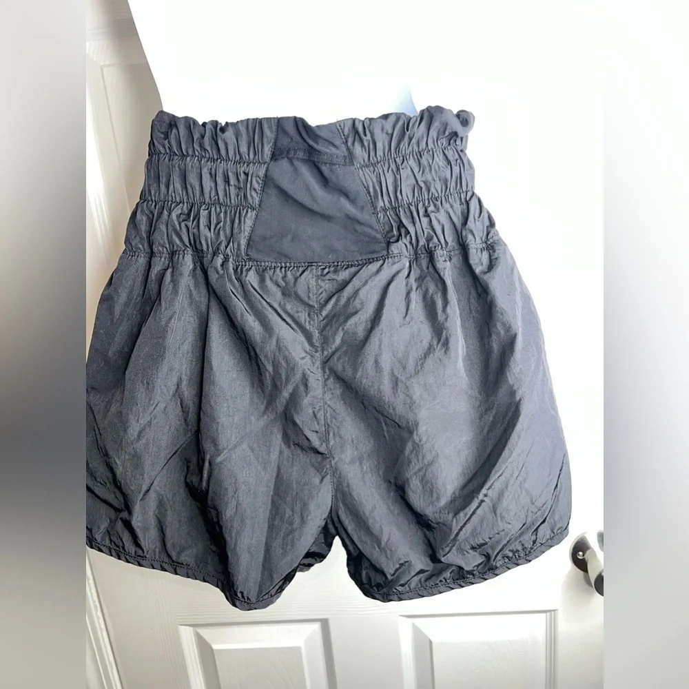 Free People FP Movement Medium Black The Way Home High Rise Run Shorts Lined M